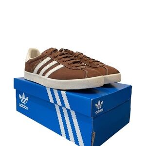 Adidas Gazelle Casual Retro Shoes Brown and White Sports Training Sneakers
